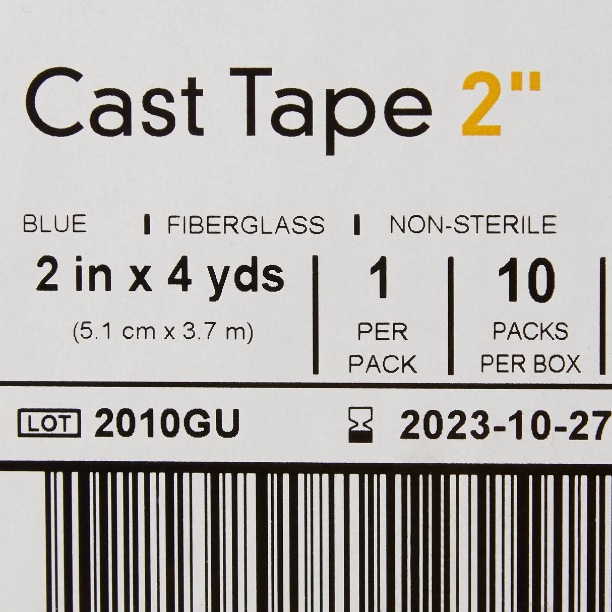 McKesson Blue Cast Tape, 2 Inch x 4 Yard McKesson