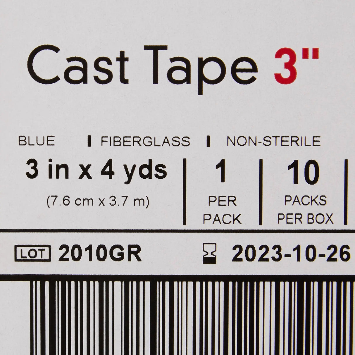 McKesson Blue Cast Tape, 3 Inch x 4 Yard McKesson