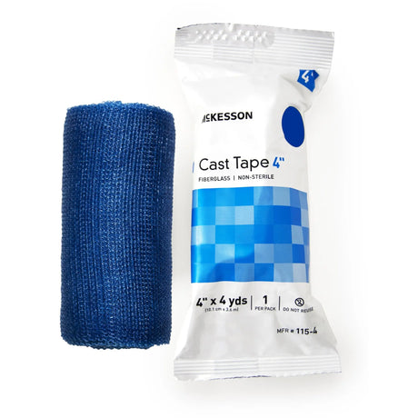 McKesson Blue Cast Tape, 4 Inch x 4 Yard McKesson