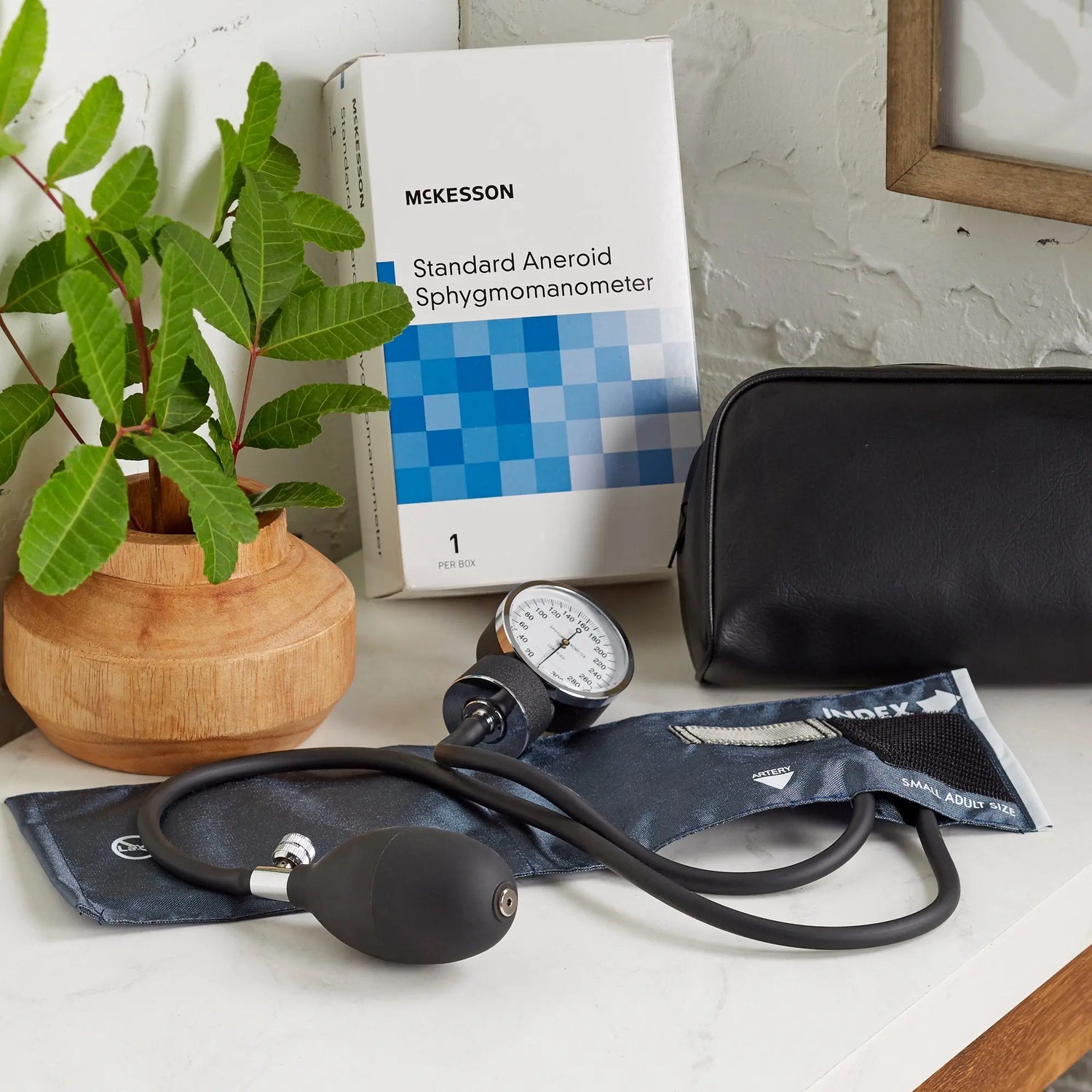 McKesson Brand Aneroid Sphygmomanometer with Cuff, 2-Tube, Pocket-Size, Handheld - getMovility