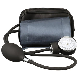 McKesson Brand Aneroid Sphygmomanometer with Cuff, 2-Tube, Pocket-Size, Handheld, Adult Medium Cuff, Navy - getMovility