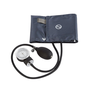 McKesson Brand Aneroid Sphygmomanometer with Cuff, 2-Tube, Pocket-Size, Handheld, Adult Medium Cuff, Navy - getMovility