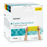 McKesson CanDo® Exercise Resistance Band, Yellow, 5 Inch x 50 Yard, X-Light Resistance McKesson CanDo®