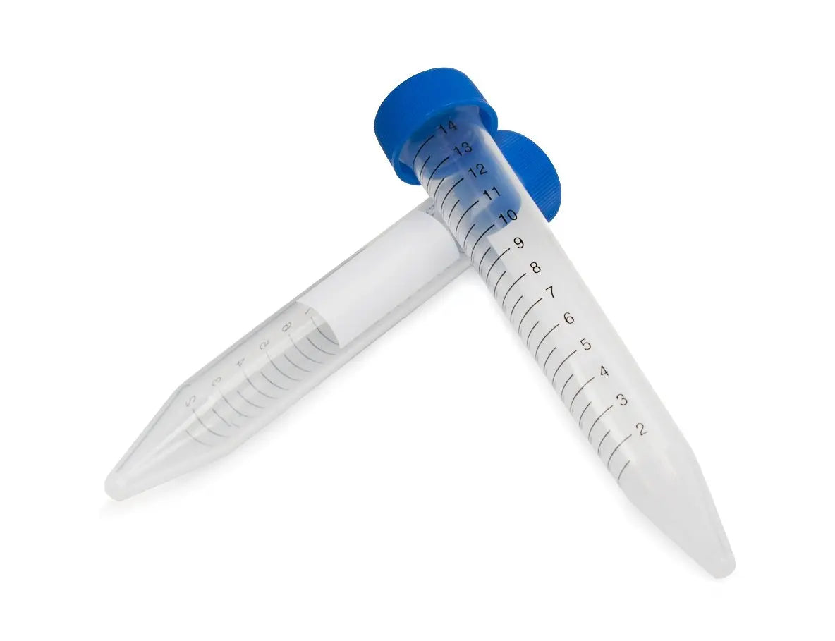 McKesson Centrifuge Tube, 15 mL, 17 x 120 mm, Blue Crew Cap McKesson