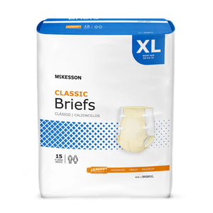 McKesson Classic Light Absorbency Incontinence Brief, Extra Large McKesson Classic