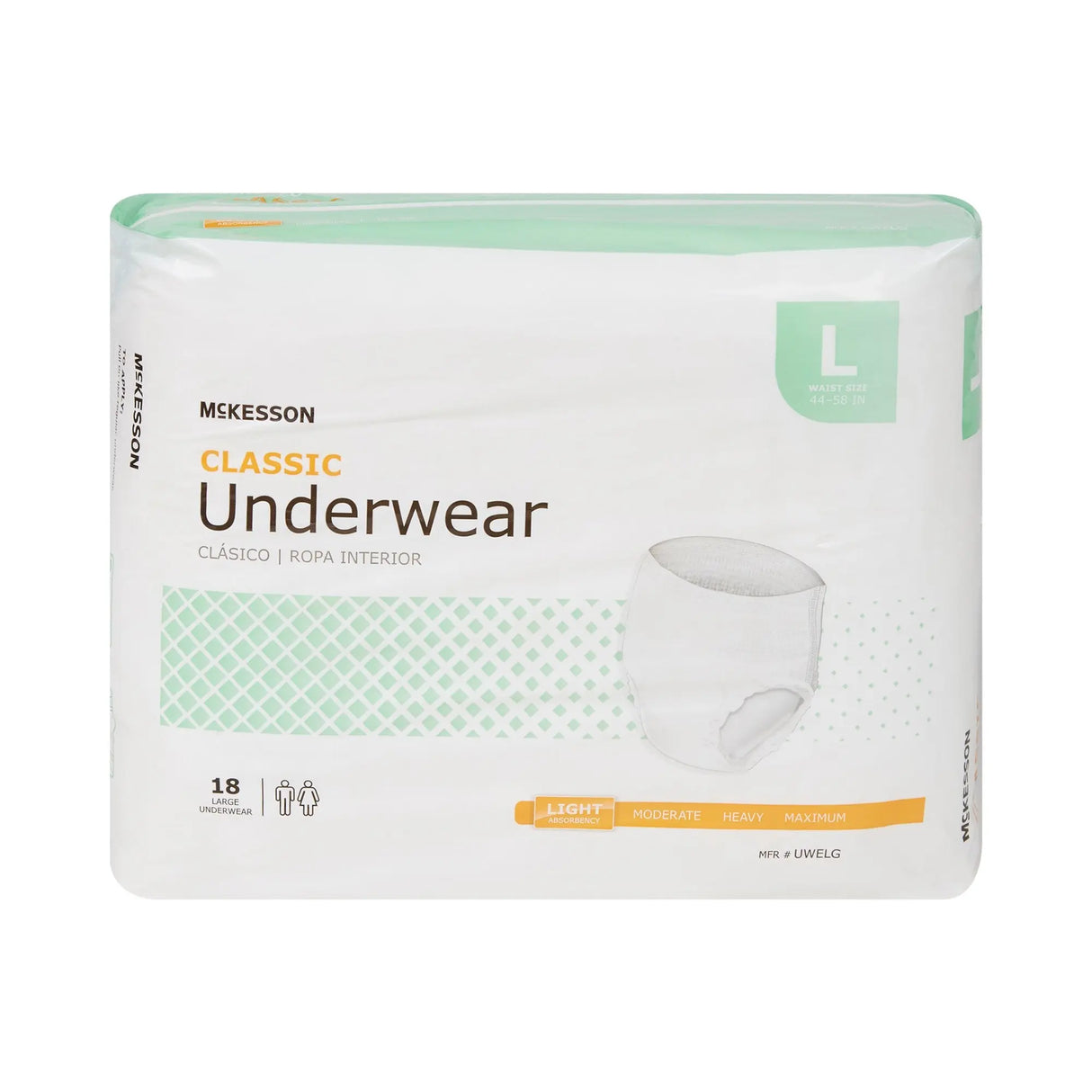 McKesson Classic Light Absorbent Underwear, Large McKesson Classic