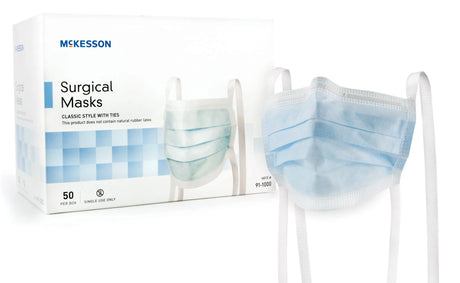 McKesson Classic Style Surgical Mask, Blue McKesson