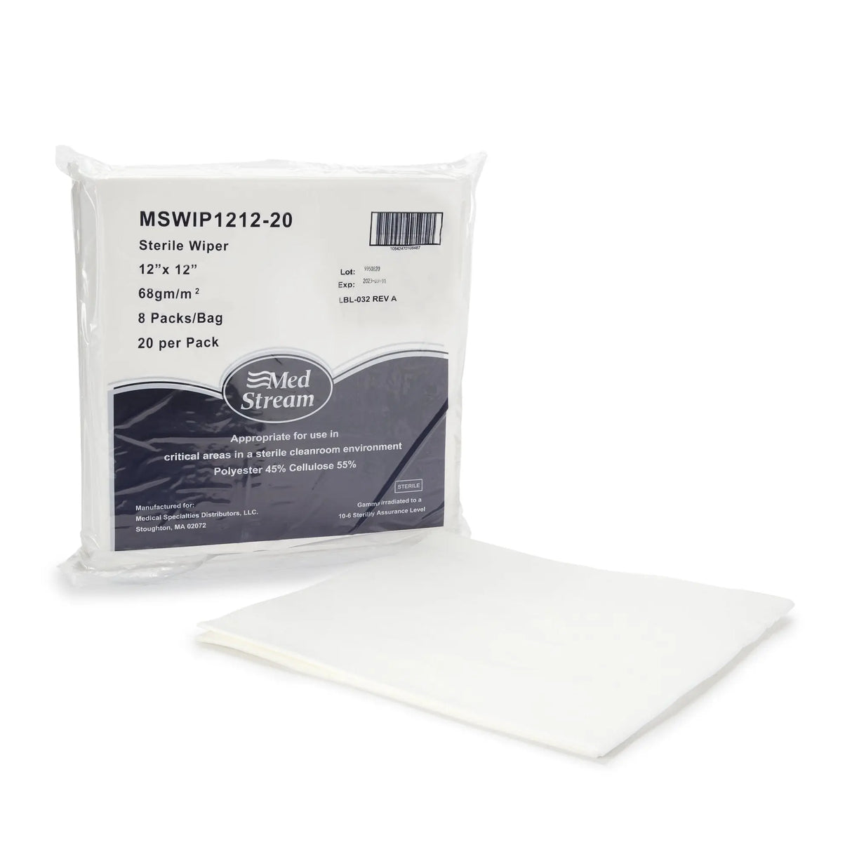 McKesson Cleanroom Wipes, 12 x 12 in. McKesson