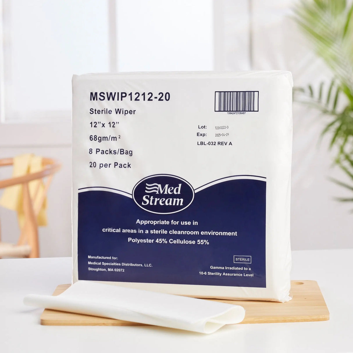 McKesson Cleanroom Wipes, 12 x 12 in. McKesson