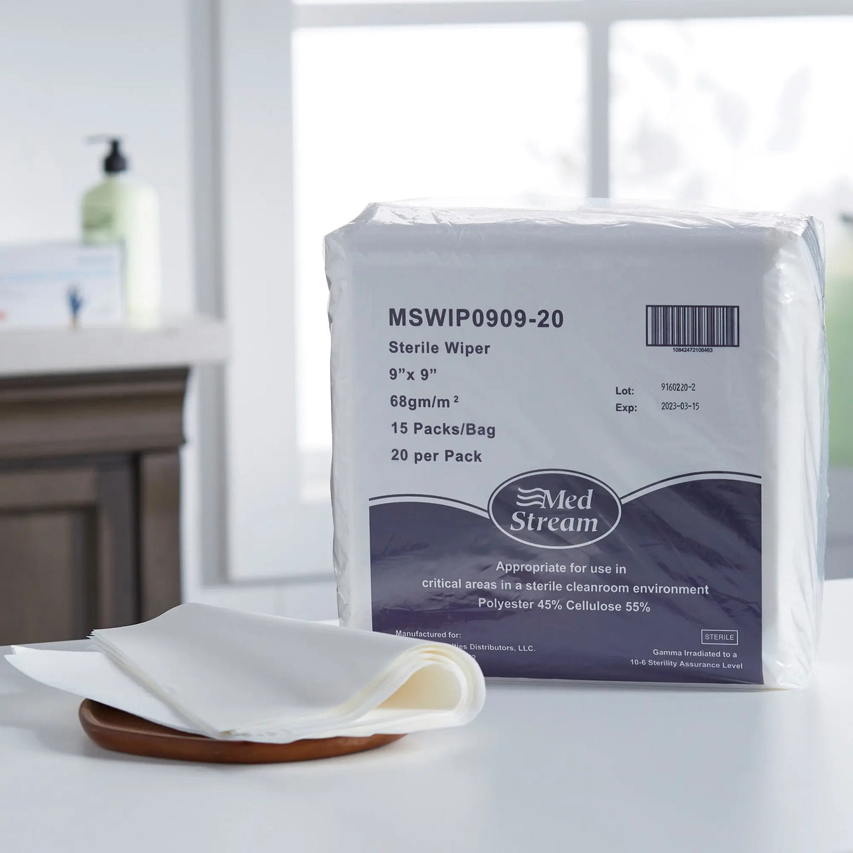 McKesson Cleanroom Wipes, 9 X 9 Inch McKesson