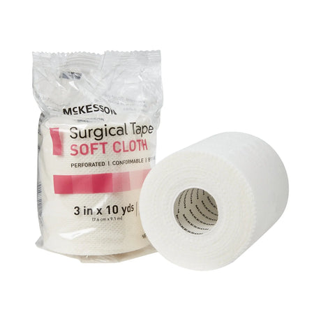 McKesson Cloth Medical Tape, 3 Inch x 10 Yard, White McKesson