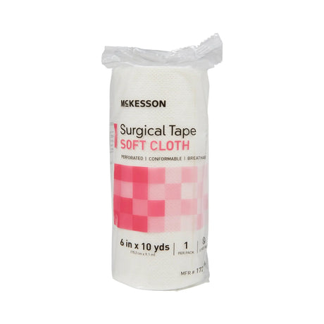 McKesson Cloth Medical Tape, 6 Inch x 10 Yard, White McKesson