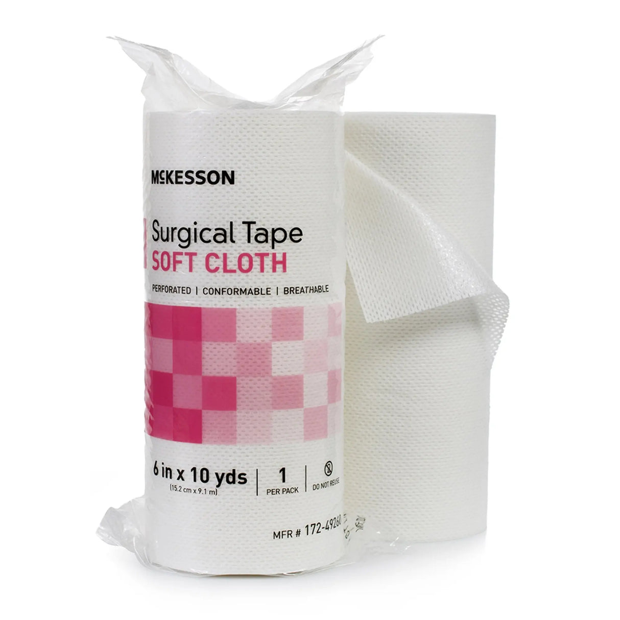 McKesson Cloth Medical Tape, 6 Inch x 10 Yard, White McKesson