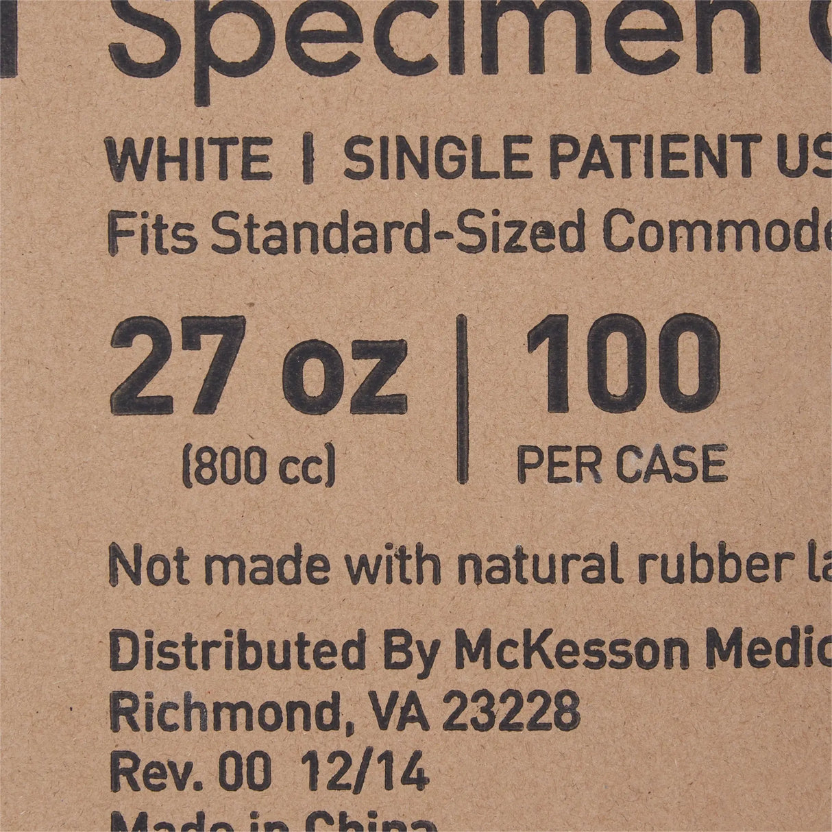 McKesson Commode Specimen Collector, 800 mL McKesson