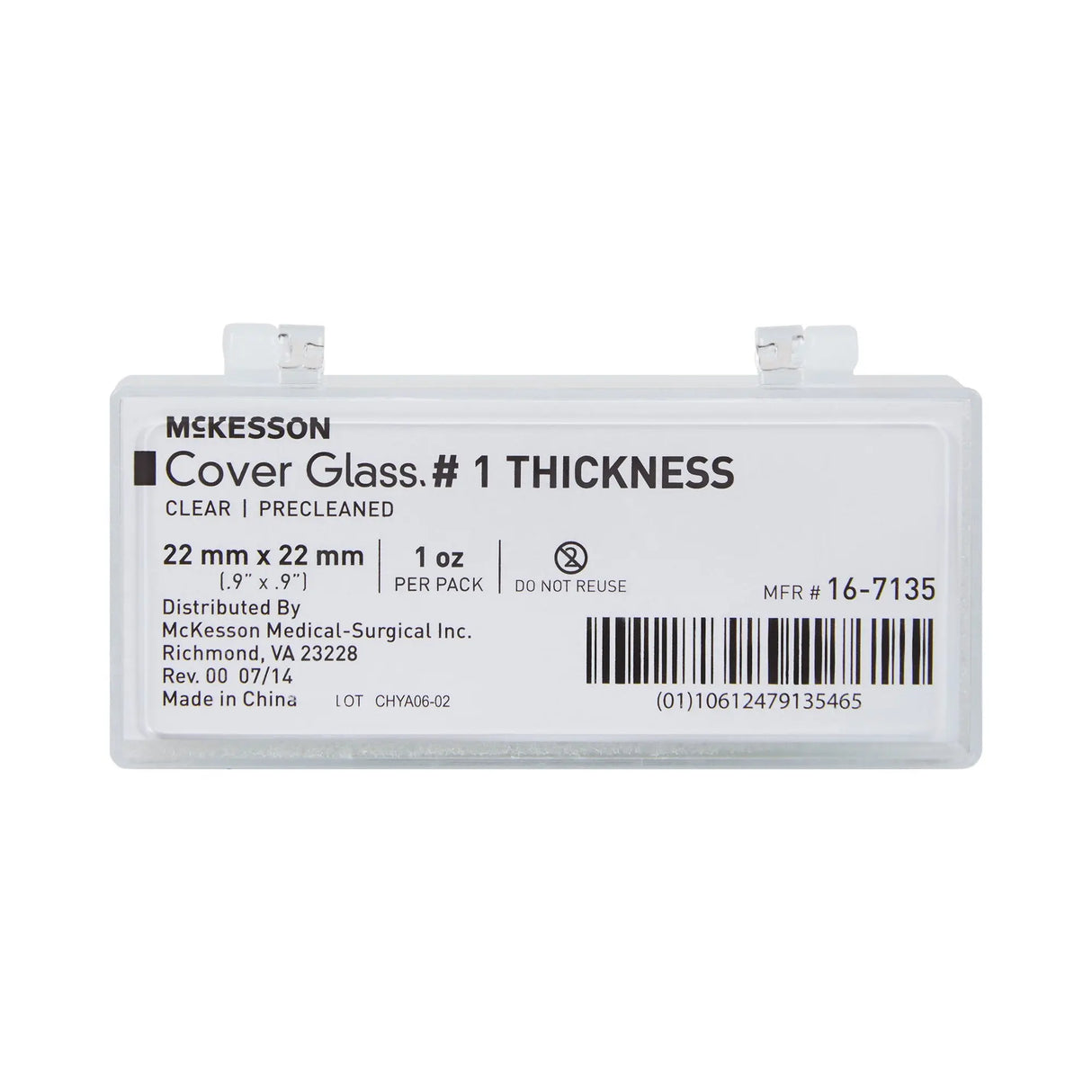 McKesson Cover Glass, 22 x 22 mm McKesson