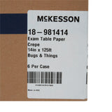 McKesson Crepe Table Paper, 14 Inch x 125 Foot, Print (Bugs and Things) McKesson