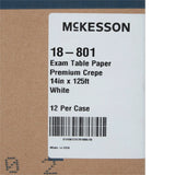 McKesson Crepe Table Paper, 14 Inch x 125 Foot, White McKesson