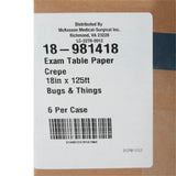 McKesson Crepe Table Paper, 18 Inch x 125 Foot, Print (Bugs and Things) McKesson