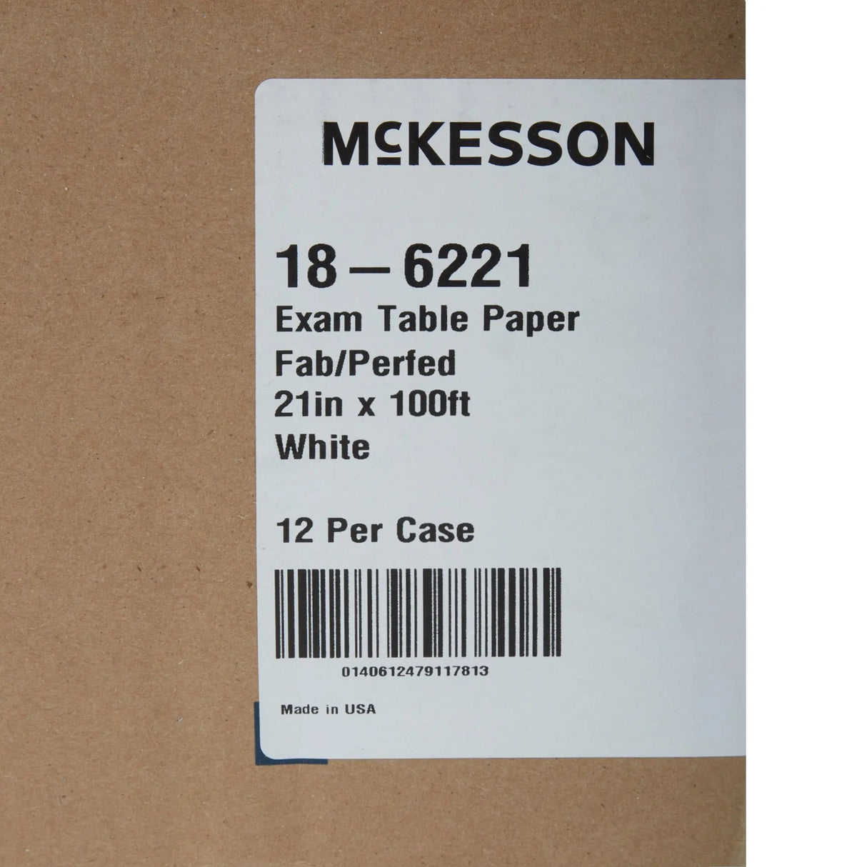 McKesson Crepe Table Paper, 21 Inch x 100 Foot, White McKesson