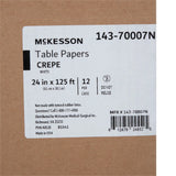 McKesson Crepe Table Paper, 24 Inch x 125 Foot, White McKesson