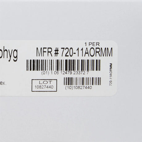 McKesson Deluxe Aneroid Sphygmomanometer with Cuff, 2-Tube, Pocket Size, Handheld, Adult Cuff, Orange, Arm McKesson Deluxe