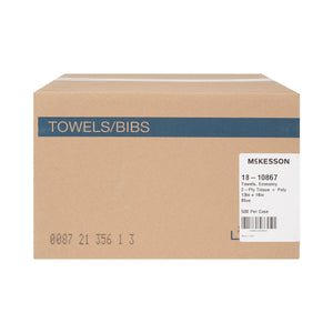 McKesson Deluxe Nonsterile Blue Procedure Towel, 13 x 18 Inch McKesson