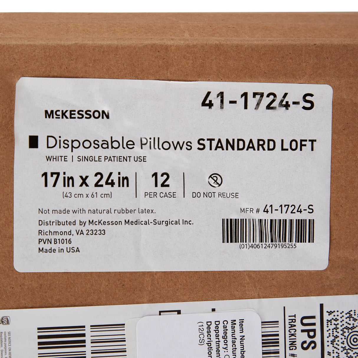 McKesson Disposable Bed Pillow, Standard Loft McKesson