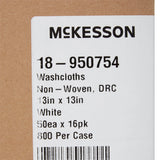 McKesson Disposable Washcloth, 13 x 13 Inch McKesson