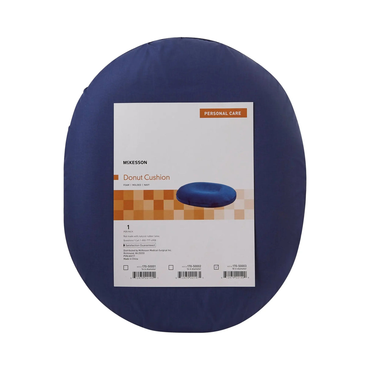 McKesson Donut Cushion, 18 Inch, Blue McKesson