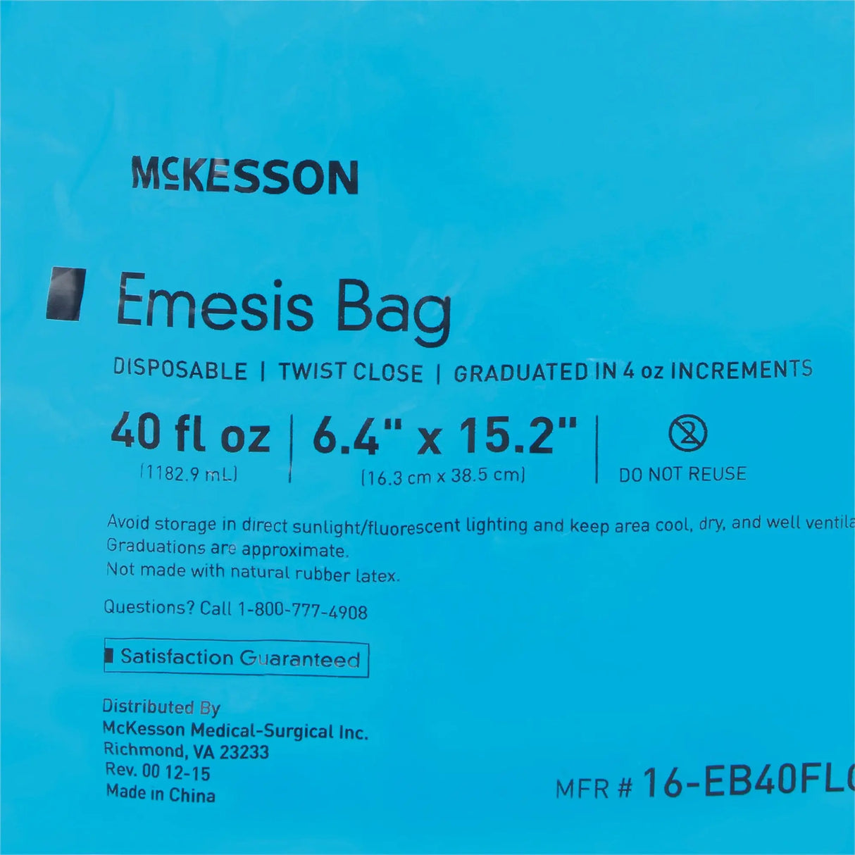 McKesson Emesis Bag McKesson