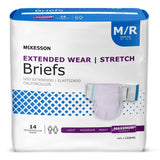 McKesson Extended Wear Maximum Absorbency Incontinence Brief, Medium McKesson Extended Wear