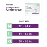 McKesson Extended Wear Maximum Absorbent Underwear, Large McKesson