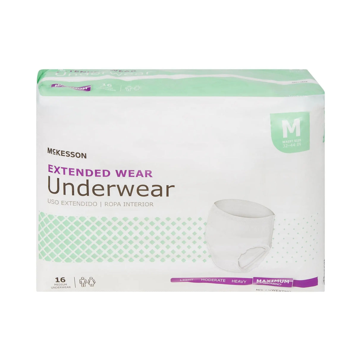 McKesson Extended Wear Maximum Absorbent Underwear, Medium McKesson