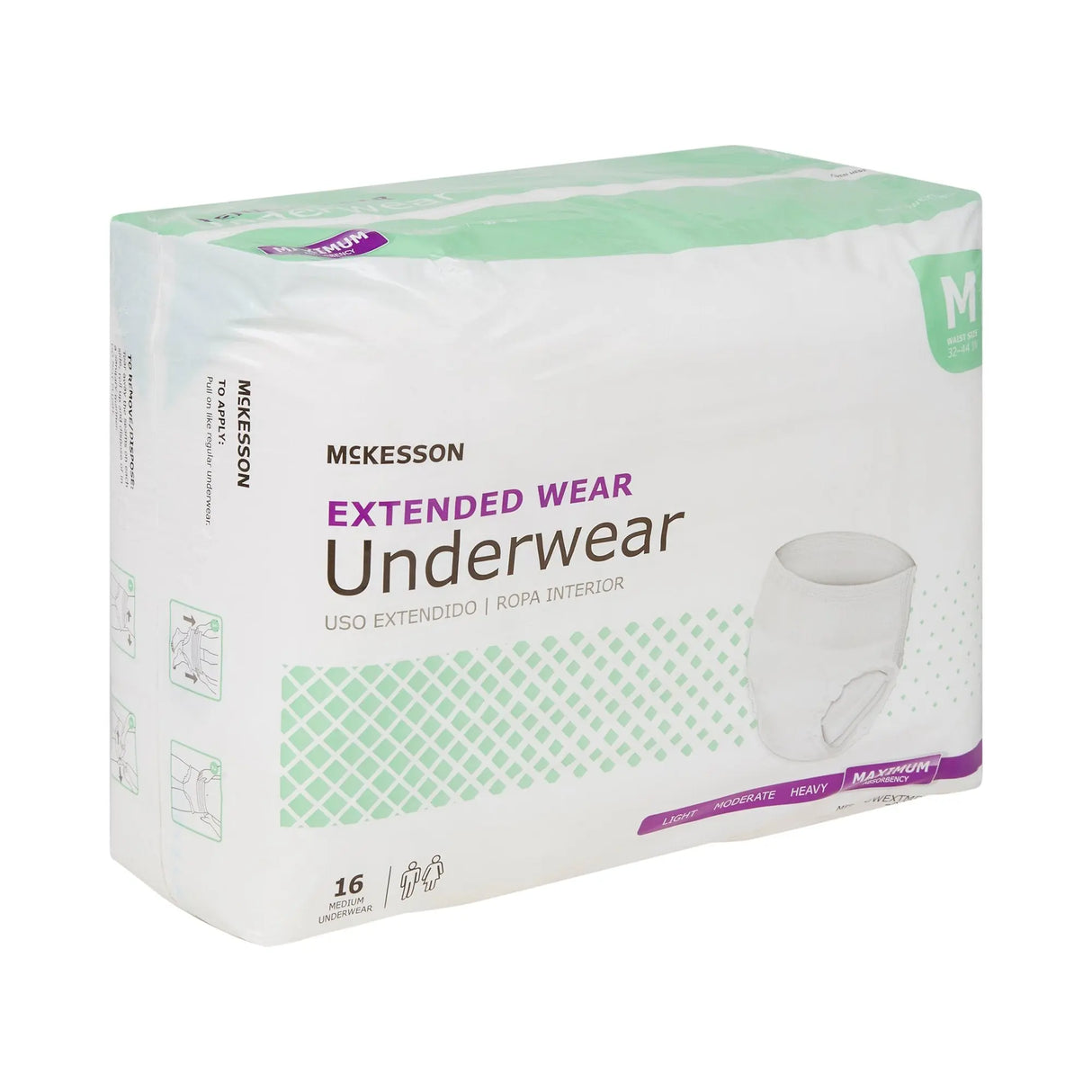 McKesson Extended Wear Maximum Absorbent Underwear, Medium McKesson