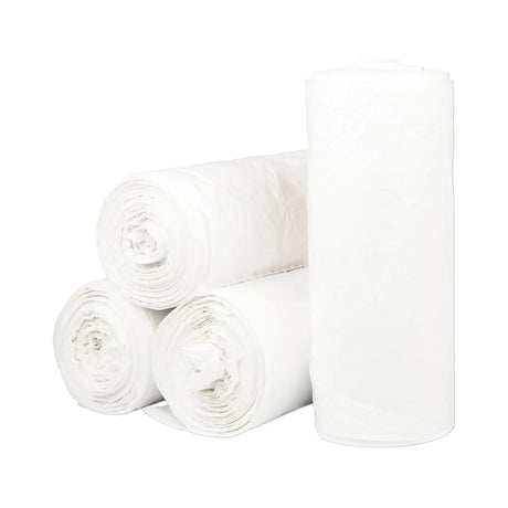 McKesson Extra Heavy Duty White Trash Bags, 30 gal, 0.7 Mil McKesson