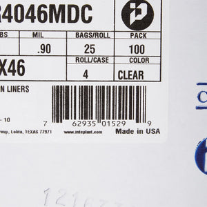 McKesson Extra Heavy Plus Duty Trash Bag, Clear, 45 gal. McKesson