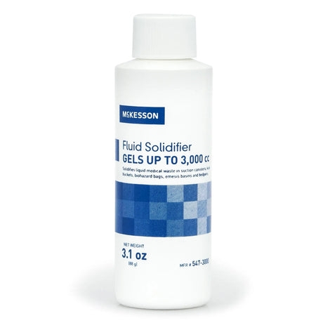 McKesson Fluid Solidifier - Fast, Effective, Gels up to 3,000 cc - Screw Cap Bottle, 3.1 oz McKesson