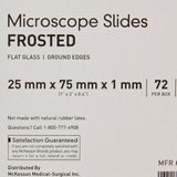 McKesson Frosted Microscope Slide, 1 x 3 Inch McKesson