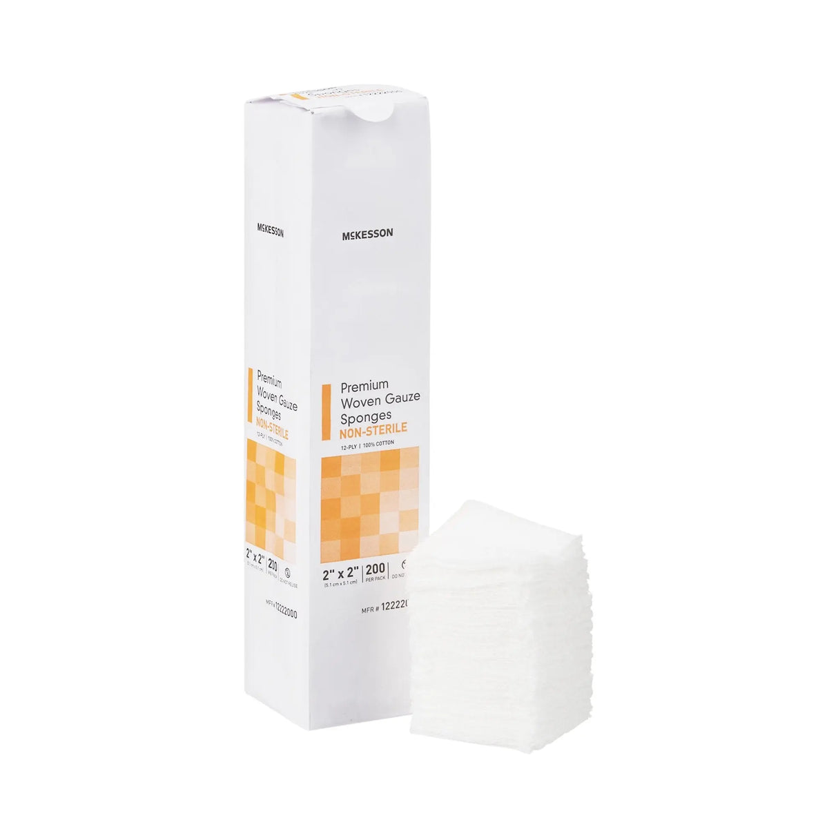 McKesson Gauze Sponge, 2 x 2 Inch, 12-Ply McKesson