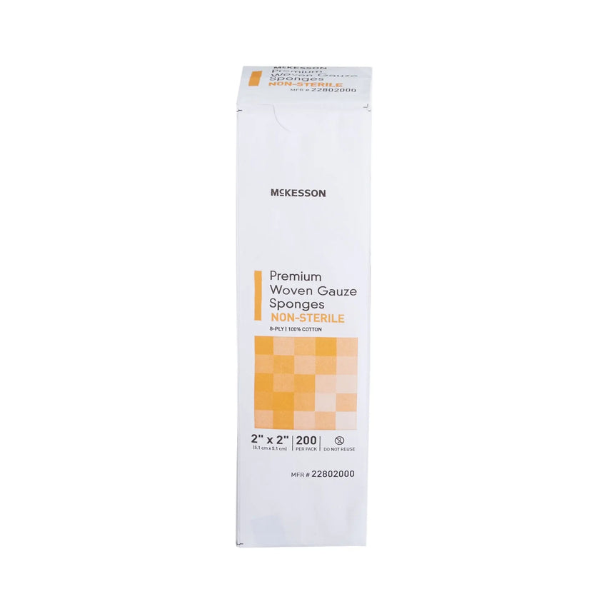 McKesson Gauze Sponge, 2 x 2 Inch, 8-Ply McKesson