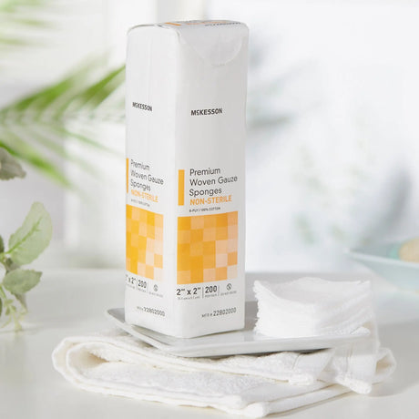 McKesson Gauze Sponge, 2 x 2 Inch, 8-Ply McKesson