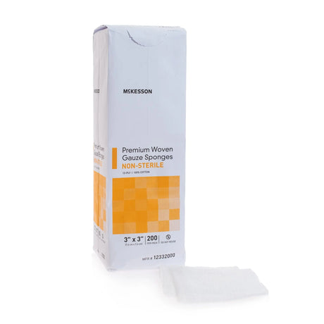 McKesson Gauze Sponge, 3 x 3 Inch, 12-Ply McKesson