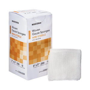 McKesson Gauze Sponge, 3 x 3 Inch, 8-Ply McKesson