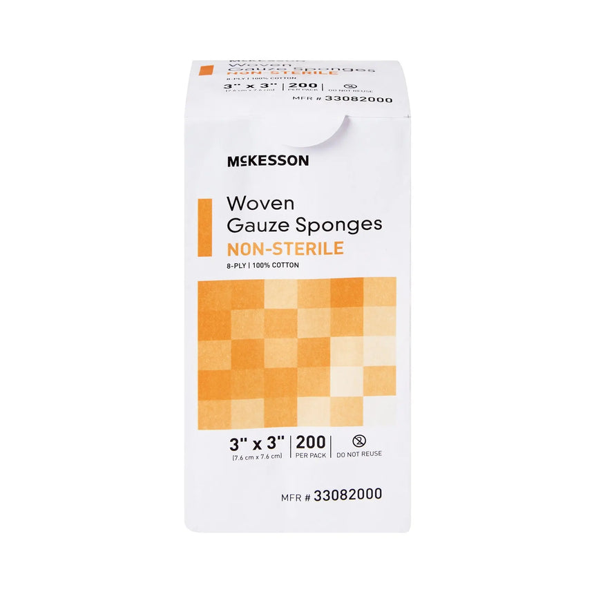 McKesson Gauze Sponge, 3 x 3 Inch, 8-Ply McKesson