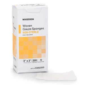McKesson Gauze Sponge, 3 x 3 Inch, 8-Ply McKesson