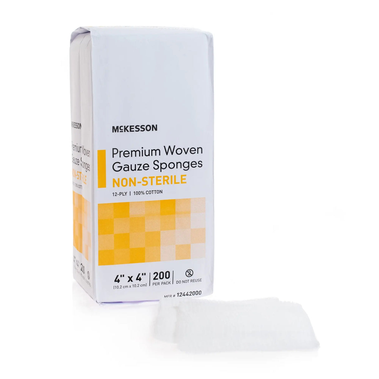 McKesson Gauze Sponge, 4 x 4 Inch, 12-Ply McKesson