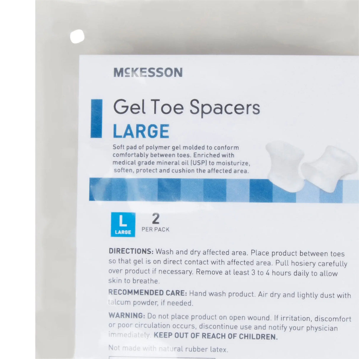 McKesson Gel Toe Spacers, Large McKesson