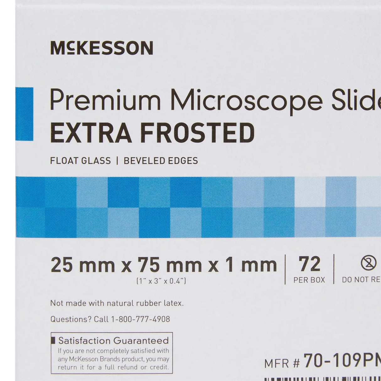 McKesson Glass Microscope Slide, 25 x 75 x 1 mm McKesson