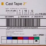 McKesson Green Cast Tape, 2 Inch x 4 Yard McKesson