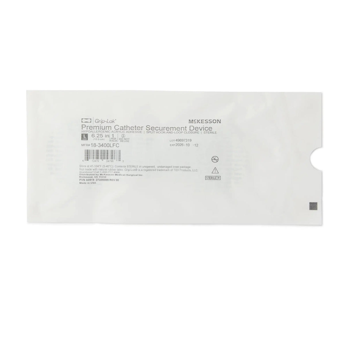 McKesson Grip-Lok® Premium Catheter Securement Devices McKesson Premium